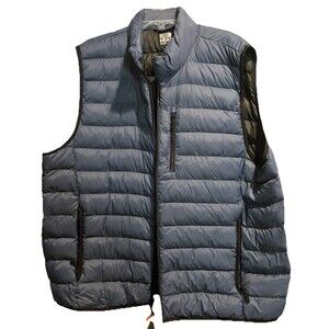 32 Degrees Heat Men's Packable Vest Jacket Blue XXL Full Zip Item # 1521640